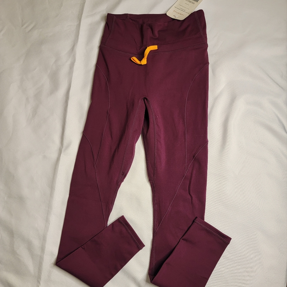 NEW Fabletics Motion 365 Leggings Burgundy Red XS